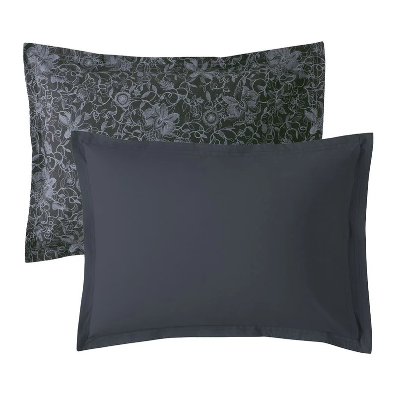 Taie D'oreiller Percale De Coton 80 Fils/cm² Nocturne Reve Noir – Image 5
