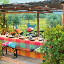 Nappe Jacquard Pur Coton Mille Buissons