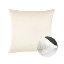 Taie D'oreiller Satin De Coton 120 Fils/cm² Angora Ava Uni