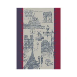 2 Torchons J'aime Paris Tricolore Garnier Thiebaut