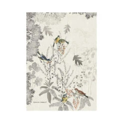 2 Torchons Monochrome Fusain Garnier Thiebaut